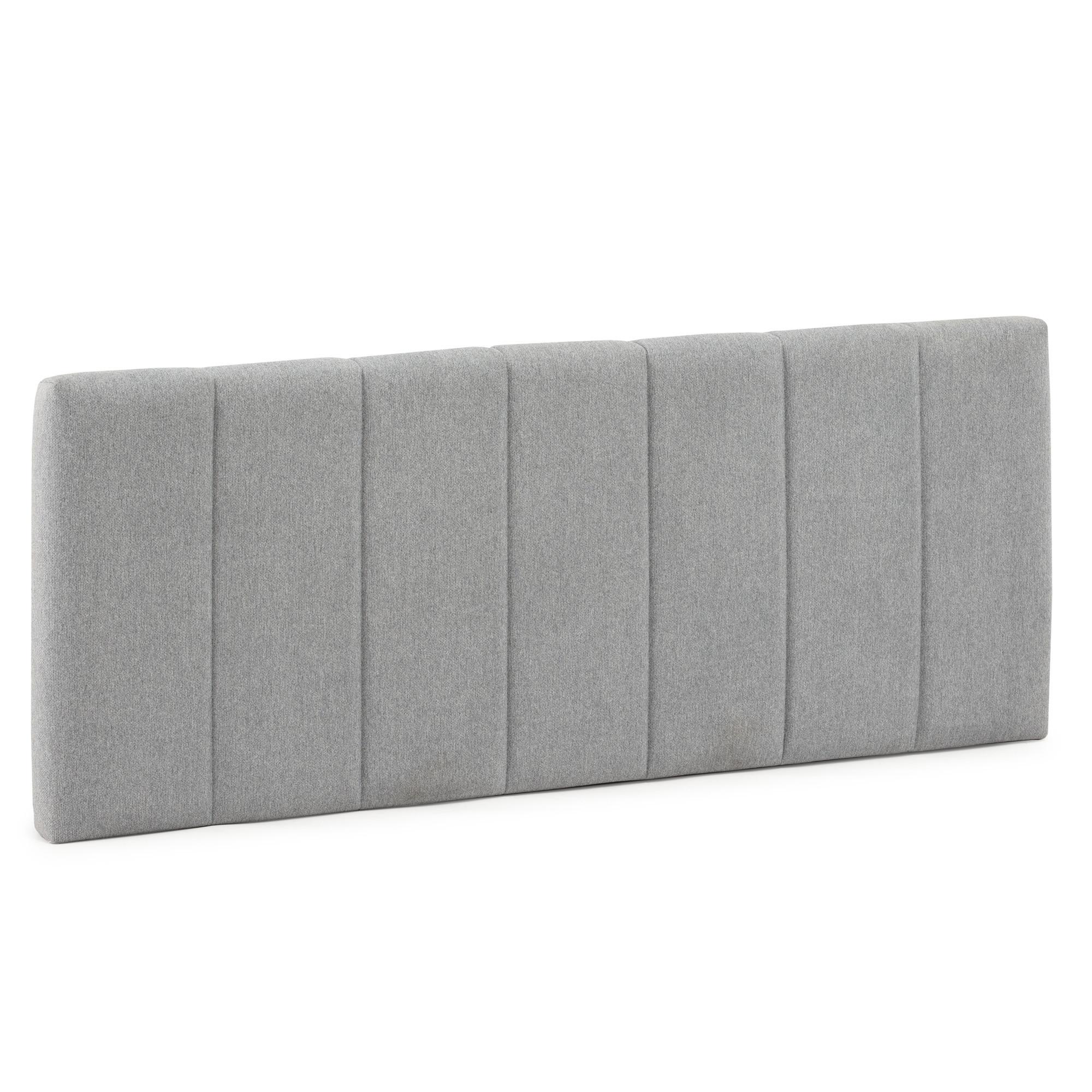 KOPFTEIL 150x60 cm Creta Grau - Grau, Textil (8/60/150cm) - VS Venta-stock