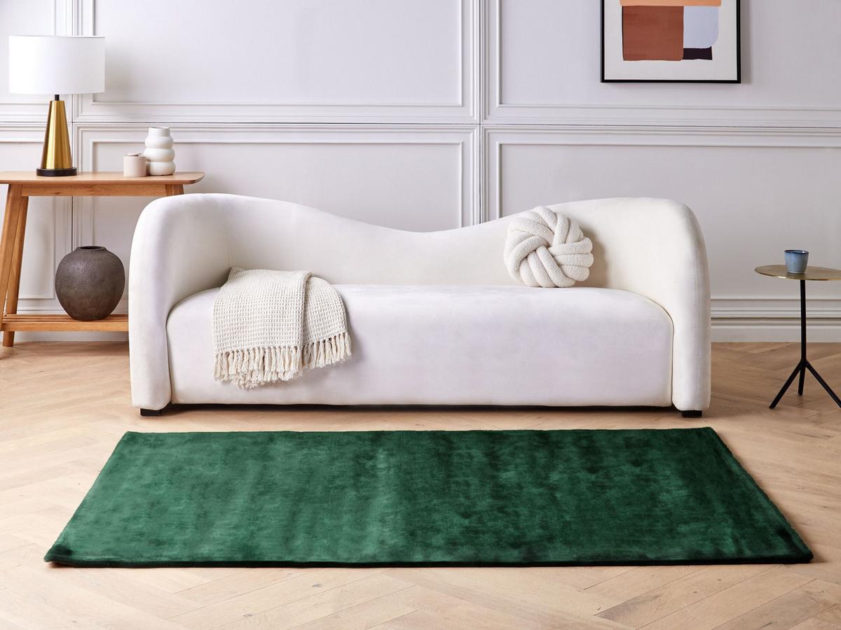 KURZFLOR-TEPPICH Gesi II 200/140 cm - Grün, Naturmaterialien (140/200cm) - Beliani