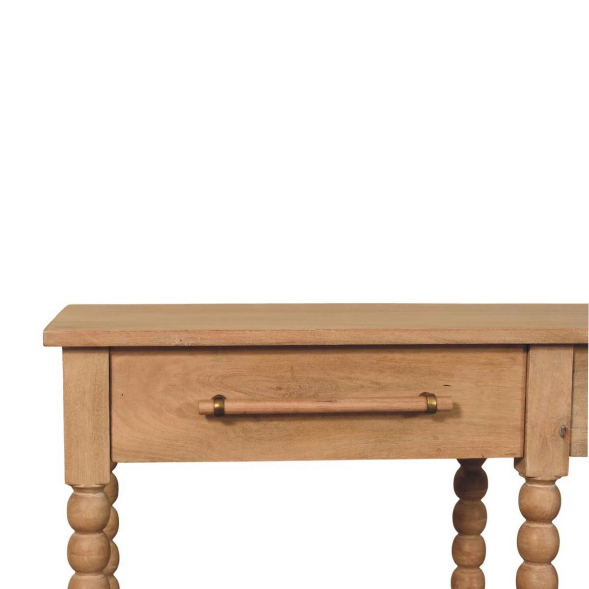 KONSOLENTISCH mit Stonedrift-Holz-Finish, 2 Schubladen, 4 offene Ablagen, hellbraun - Braun, Holz (40/115/88cm) - Artisan Furniture