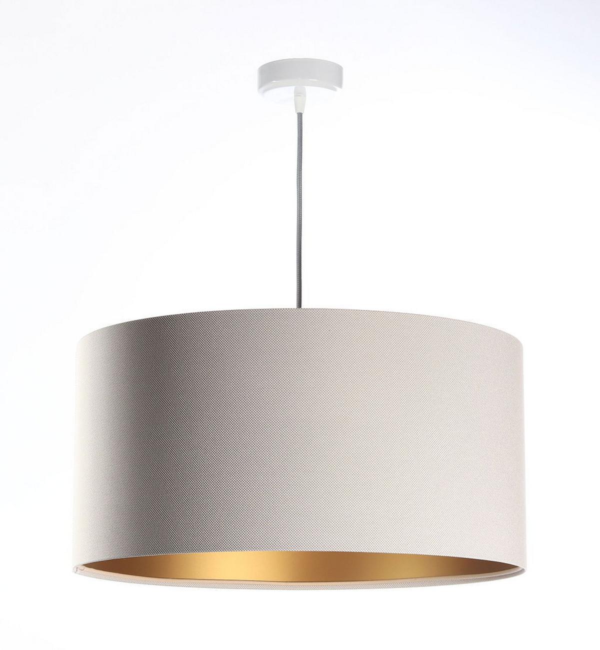 HÄNGELEUCHTE Gold 40/20 cm - Beige/Goldfarben, Kunststoff (40/0.4/20cm) - ONZENO