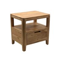 NACHTKONSOLE NALON, Akazie Massivholz, 45 x 35 x 46 cm - Braun/Akaziefarben, Akazienholz/Holz (45/46/35cm) - KADIMA DESIGN