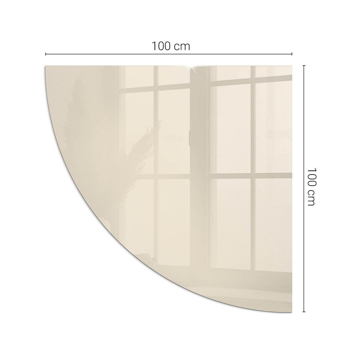 GLASPLATTE für Kamin 100x100 cm - Gelb, Glas (100/100/0.4cm) - TULUP