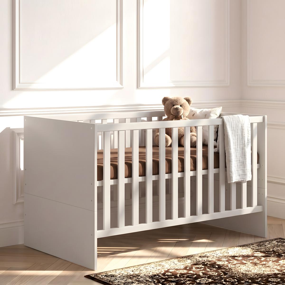 BABYBETT Essentials Premium Weiß - Weiß, Holz/Holzwerkstoff (70/140cm) - arthur berndt
