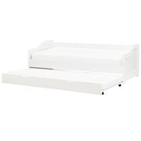 AUSZIEHBETT 90x200 cm Weiß Luneray - Weiß, Holz (90/200cm) - Beliani