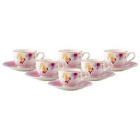 ESPRESSOTASSEN MIT UNTERTASSEN Mariefleur Basic bunt 80 ml 6er Set - Multicolor, Keramik (2/2/2cm) - Villeroy & Boch