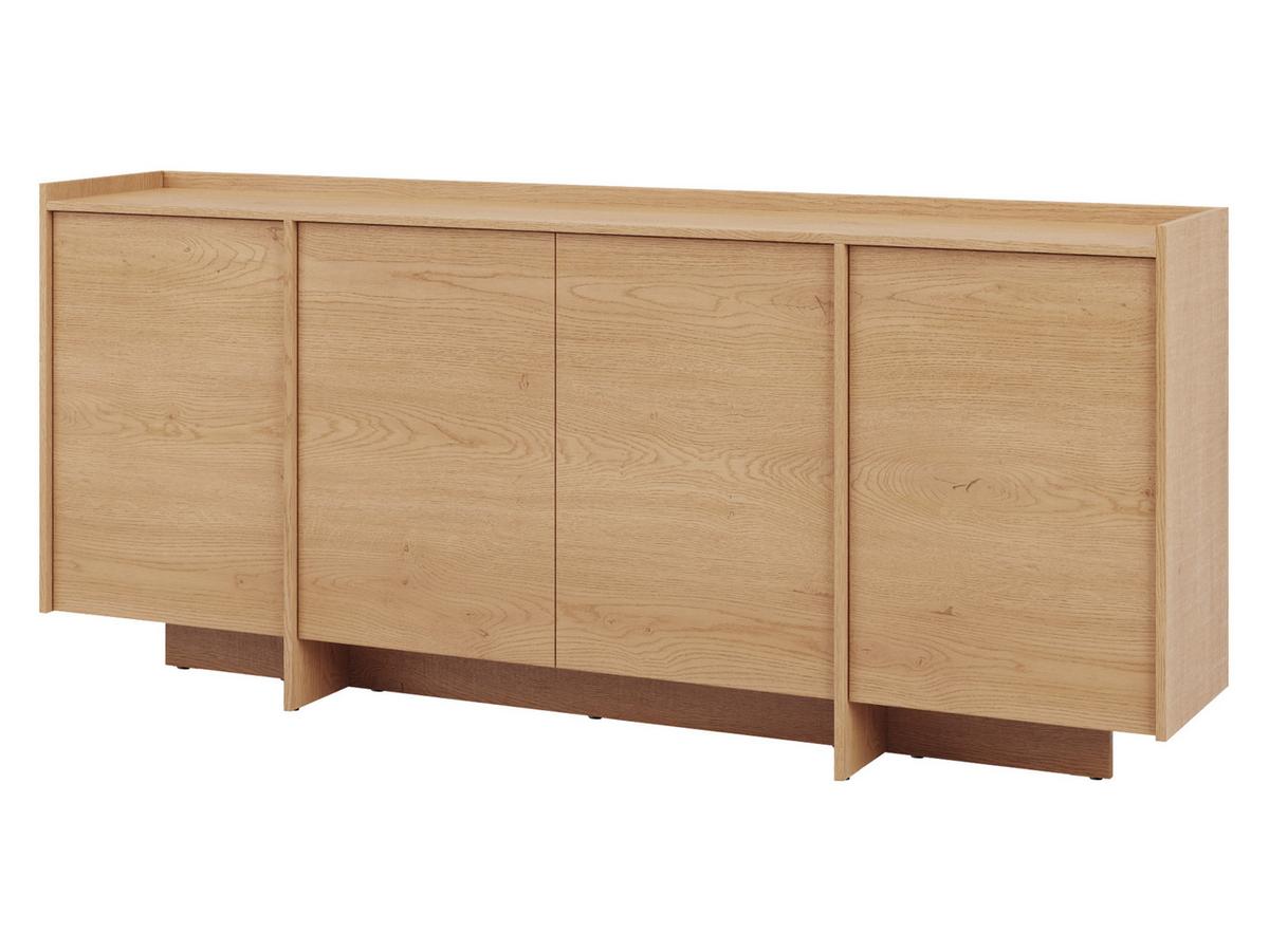 KOMMODE Japandi K4D - Eichefarben, Holzwerkstoff (200/90/38cm) - MIRJAN24
