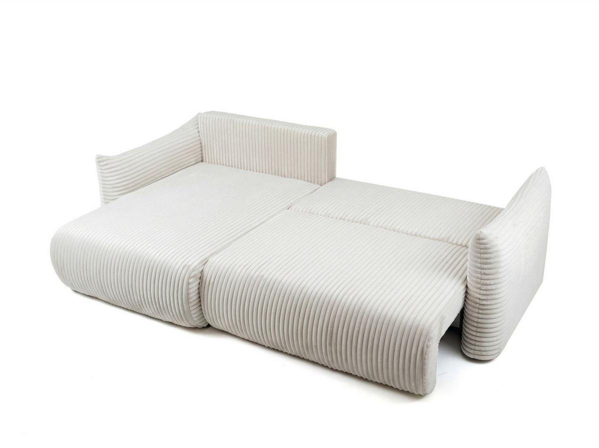 ECKSOFA Mailand Mit Schlaffunktion - Braun, Holzwerkstoff/Textil (154/260cm) - Fun Möbel