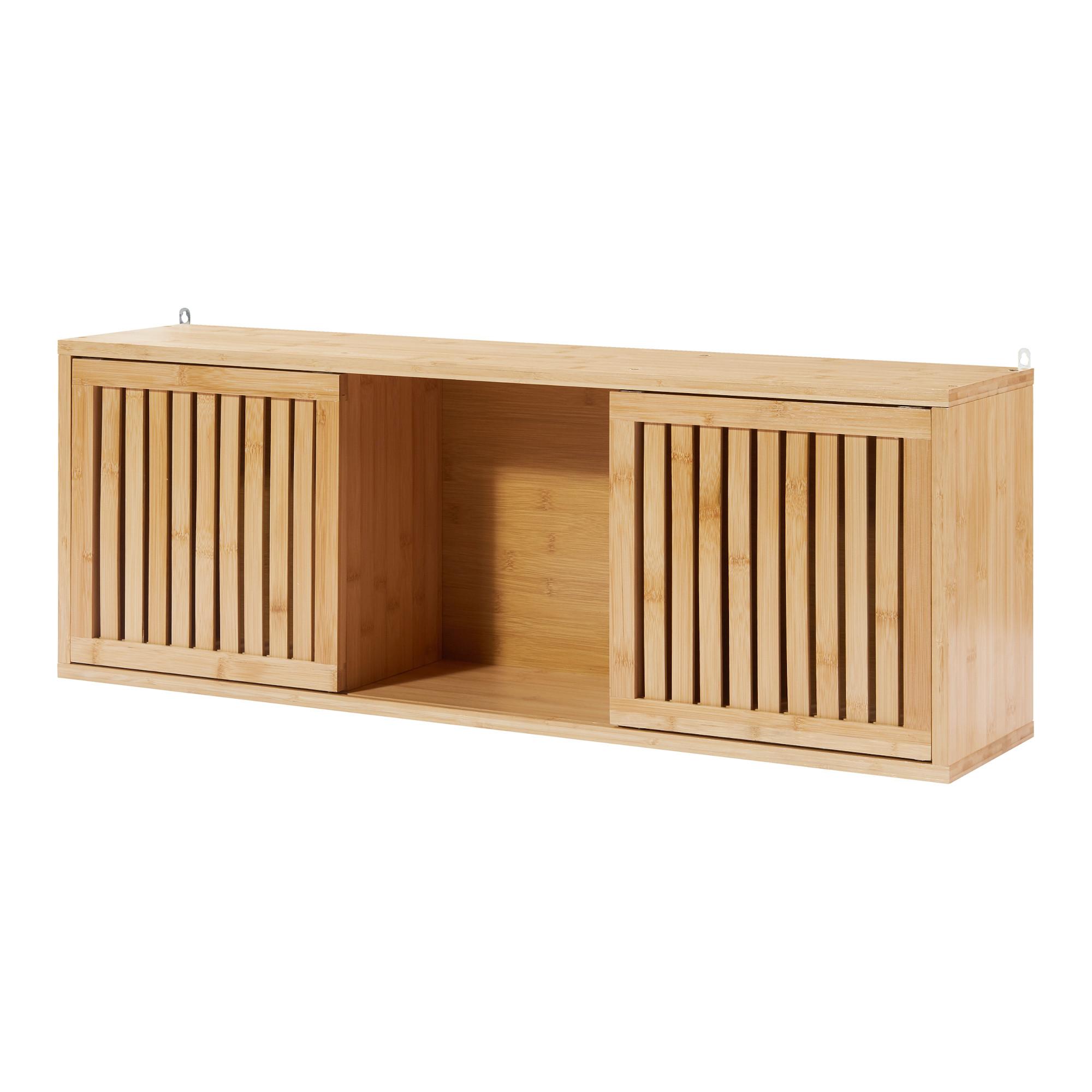 WANDREGAL Ypäjä - Naturfarben, Holz (20/33/93cm) - [en.casa]