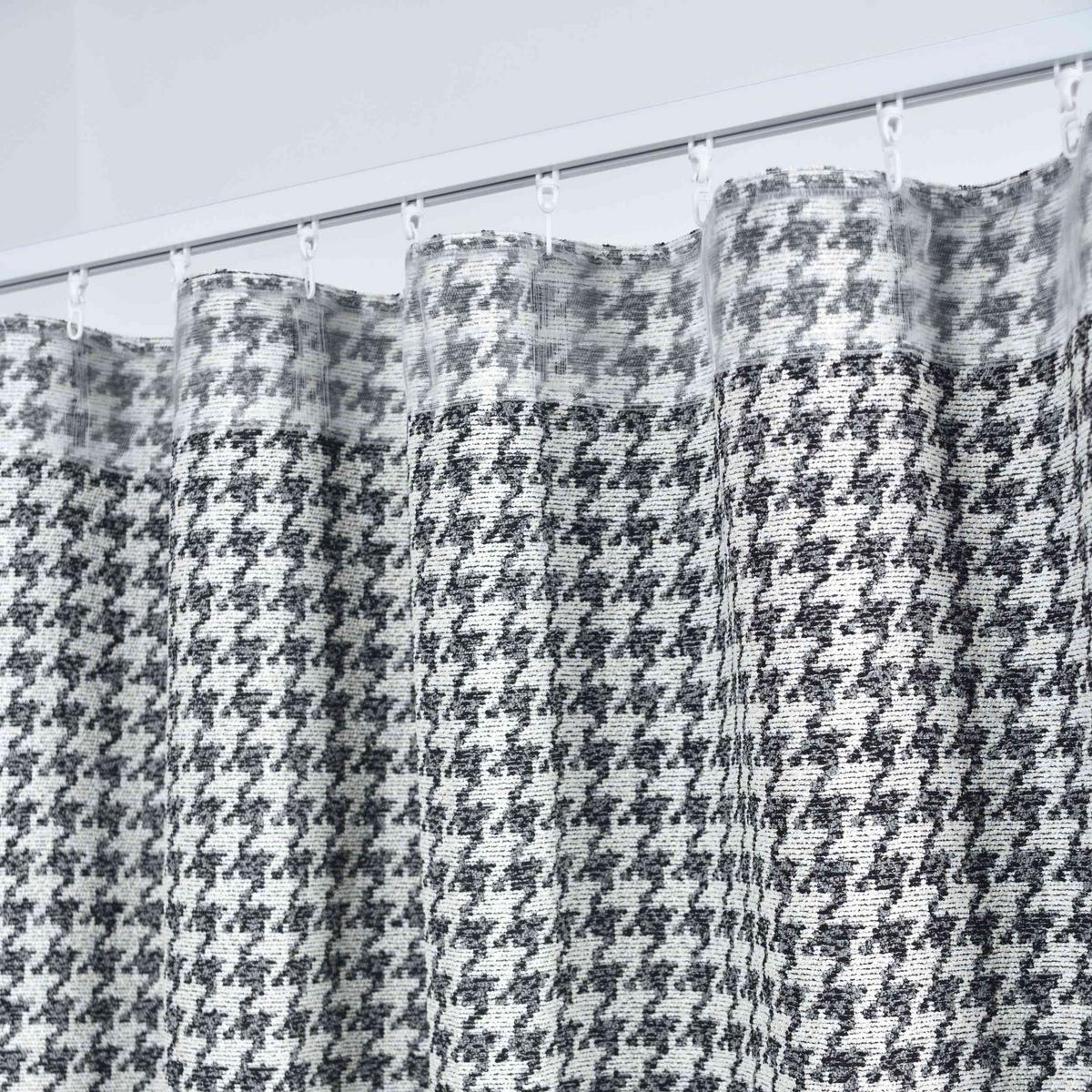 VORHANG PARIS HxB 245x140 cm Creme Schwarz - Creme, Textil (140/245cm) - Gardinenbox