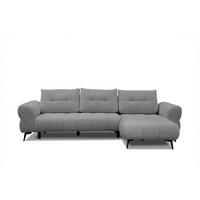 ECKSOFA SALVINI 4-Sitzer, grau - Schwarz/Grau, Holzwerkstoff/Textil (292/158cm) - Wozimo