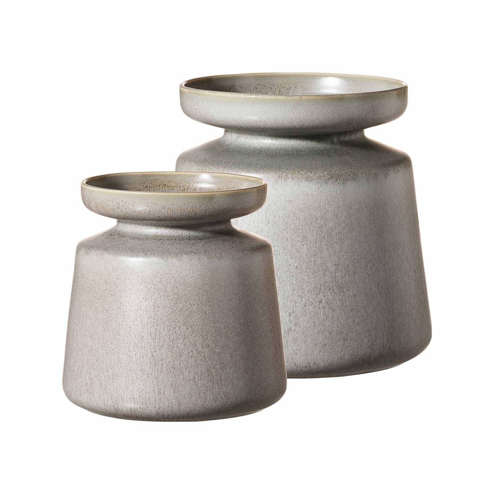 VASEN-SET Imperia grau 2-tlg. - Grau, Keramik (2cm) - Ritzenhoff Breker