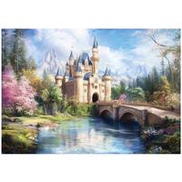 FOTOTAPETE Kinderzimmer Mädchen Schloss 250x175 - Multicolor, Papier (250/175cm) - Wallarena