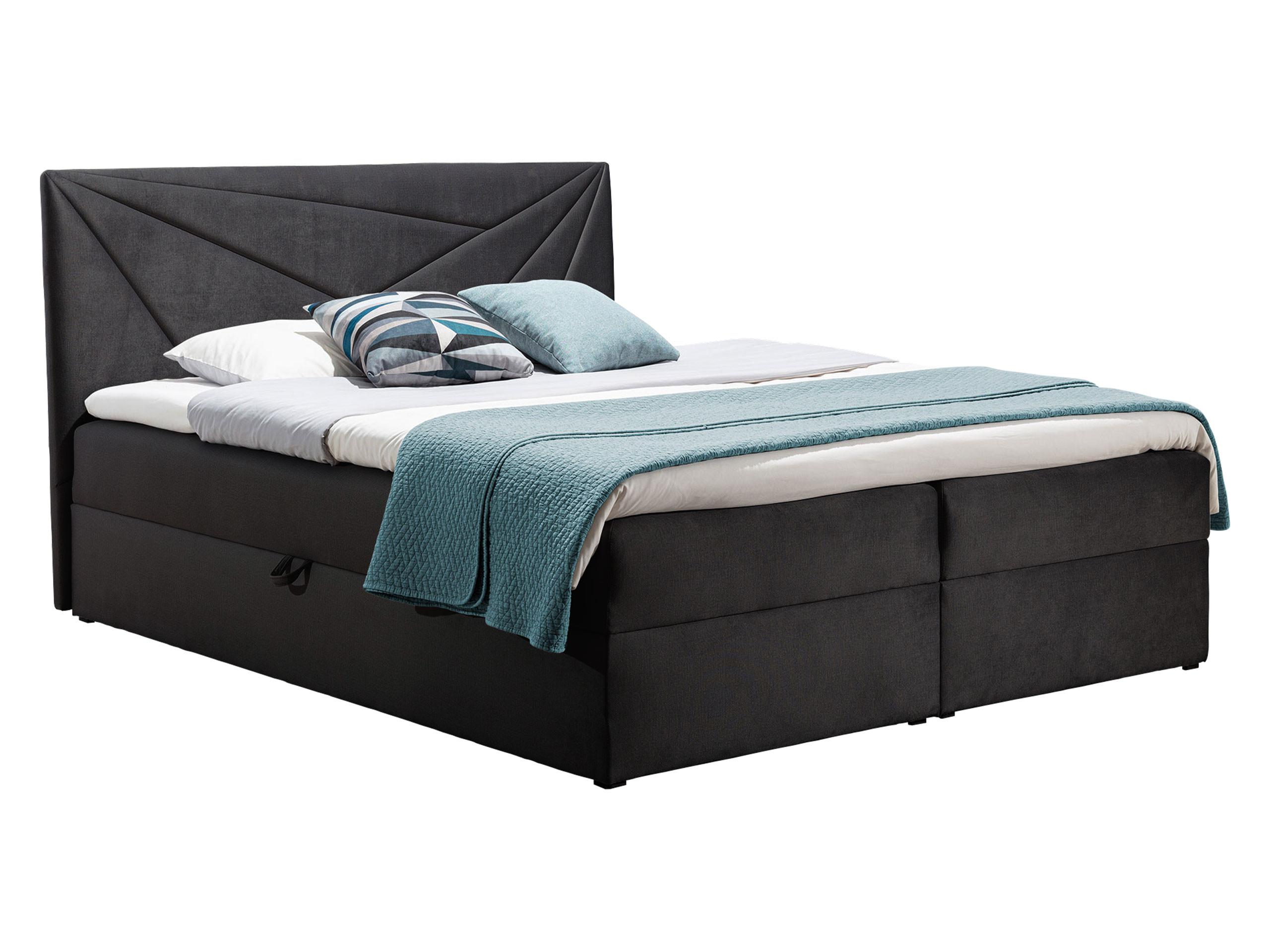 BOXBETT Top 5 - H3 - Dunkelgrau, Holz (160/200cm) - MIRJAN24