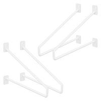 REGALHALTERUNG 2er Set 265mm Weiss - Weiß, Metall (2.3/18/26.5cm) - ML-DESIGN