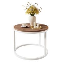 COUCHTISCH CIRI Eichenholz Sterling - Eichefarben/Weiß, Holzwerkstoff (60/60/42cm) - Lookway