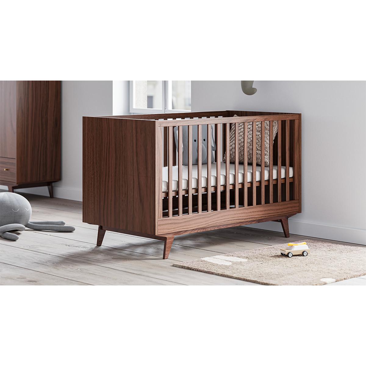 BABYZIMMER 2-teilig Mid Holz - Braun, Holzwerkstoff (144/90/75cm) - Petits-meubles
