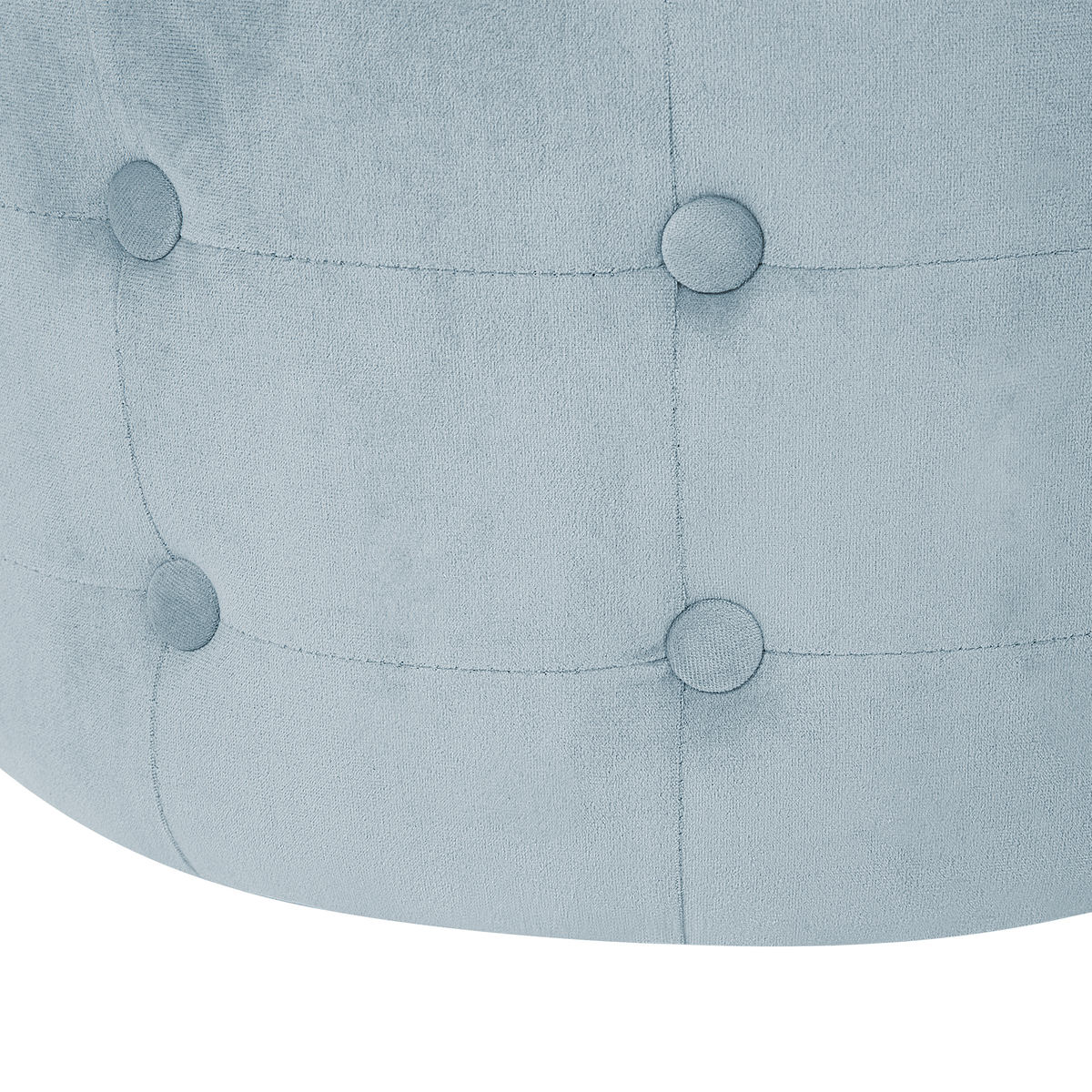 POUF Tampa 55/55/30 cm - Grau, Textil (55/30/55cm) - Beliani