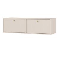 LOWBOARD TORINO 120,6x40,8x35 cm mit 2 Türen Beige - Beige, Holzwerkstoff (120.6/35/40.8cm) - MASSENO