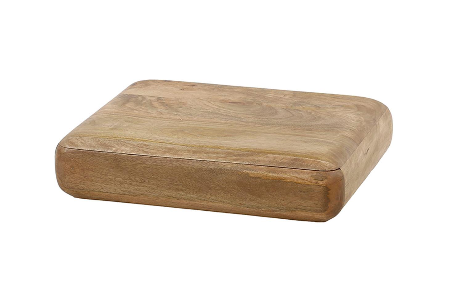 NACHTTISCH SLEK Holz Mango - Zwetschgeholzfarben, Holz (45/10/35cm) - KAWOLA
