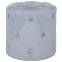 POUF Corolla 40/40/40 cm - Grau, Textil (40/40/40cm) - Beliani