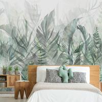 SELBSTKLEBENDE FOTOTAPETE 245/175 cm - Weiß/Grün, Kunststoff/Textil (245/1cm) - KUNSTLOFT