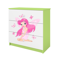 KOMMODE Babydreams Elfe II 81/81/41 - Grün, Holzwerkstoff (81/81/41cm) - RAUMHIRSCH FURNITURE