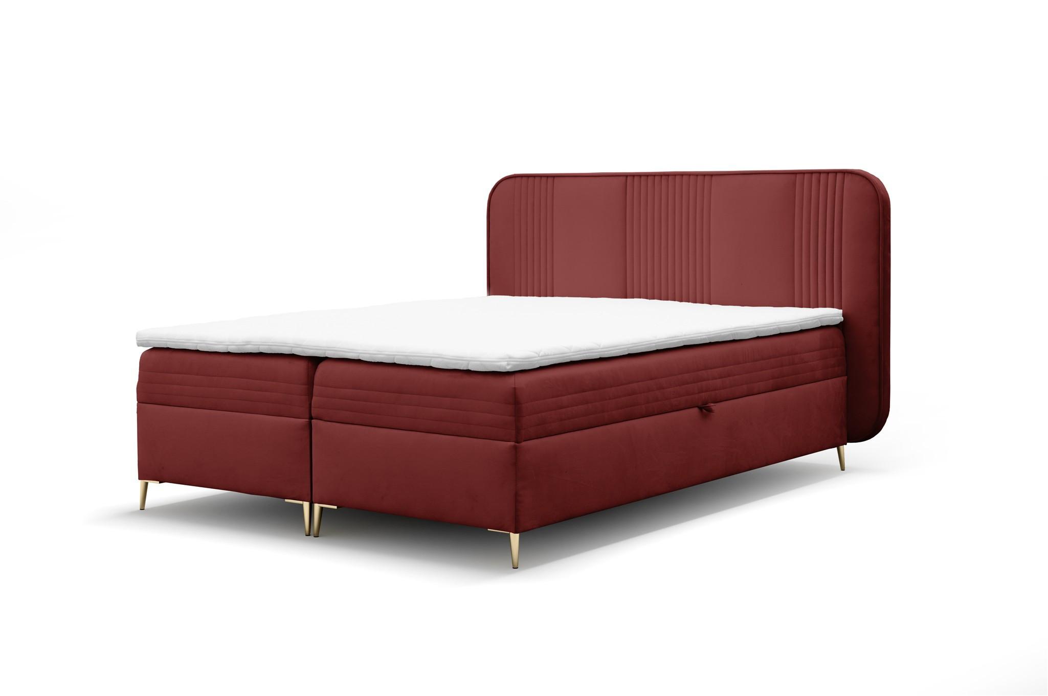 BOXBETT Alize - Rot, Holzwerkstoff/Textil (140/200cm) - Fun Möbel