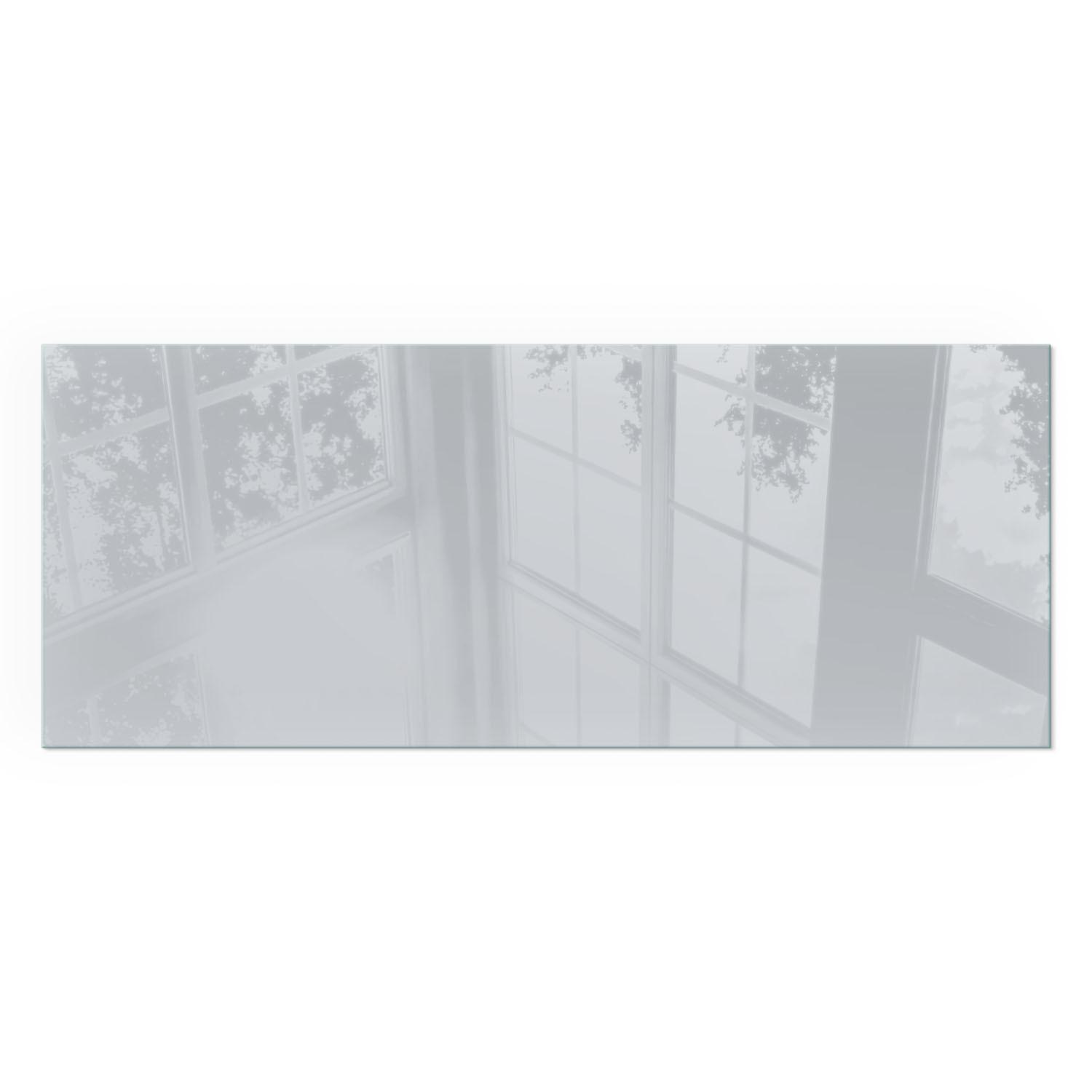 GLASPLATTE für Kamin 125x50 cm - Grau, Glas (125/50/0.4cm) - TULUP