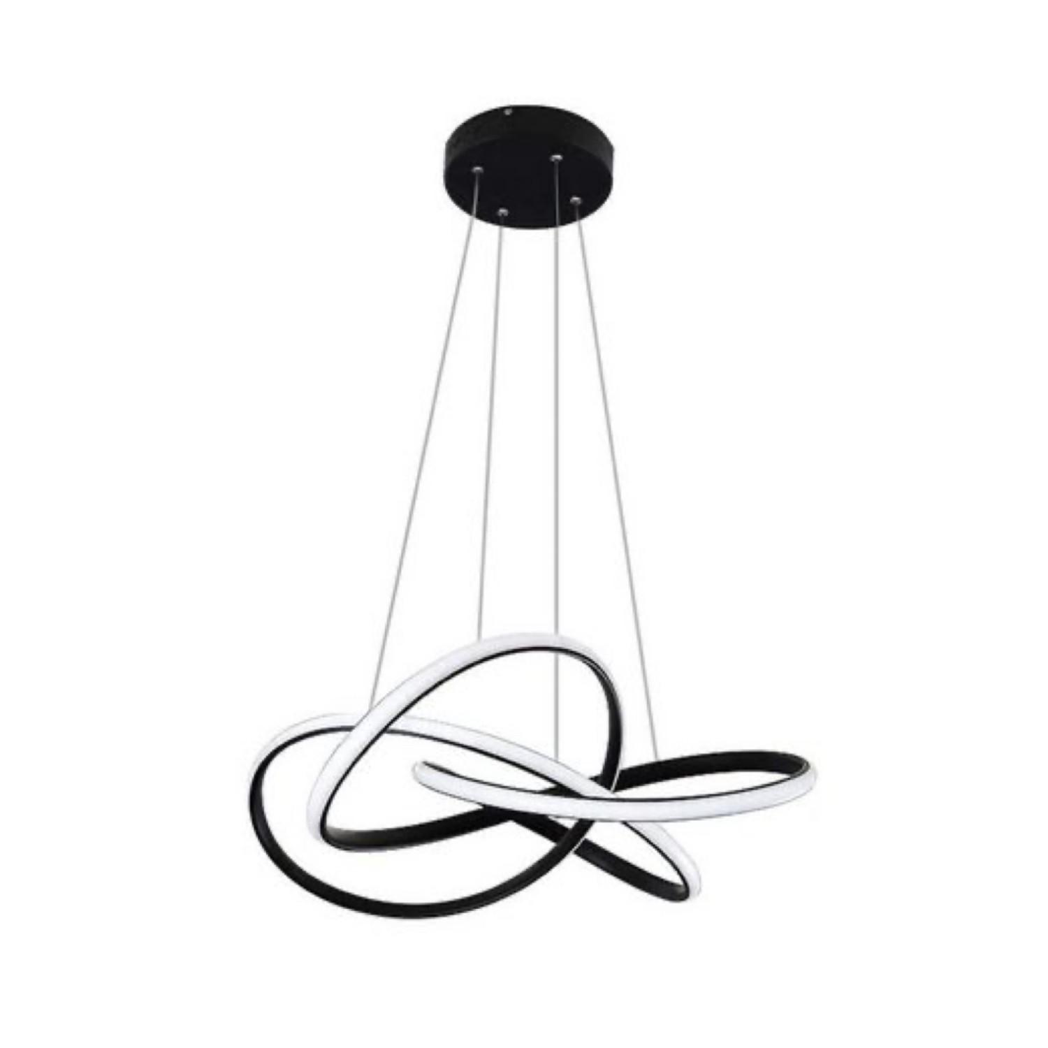 LED-PENDELLEUCHTE Kaelindra 58/150/20 cm - Schwarz, Metall (150/20/150cm) - ZMH
