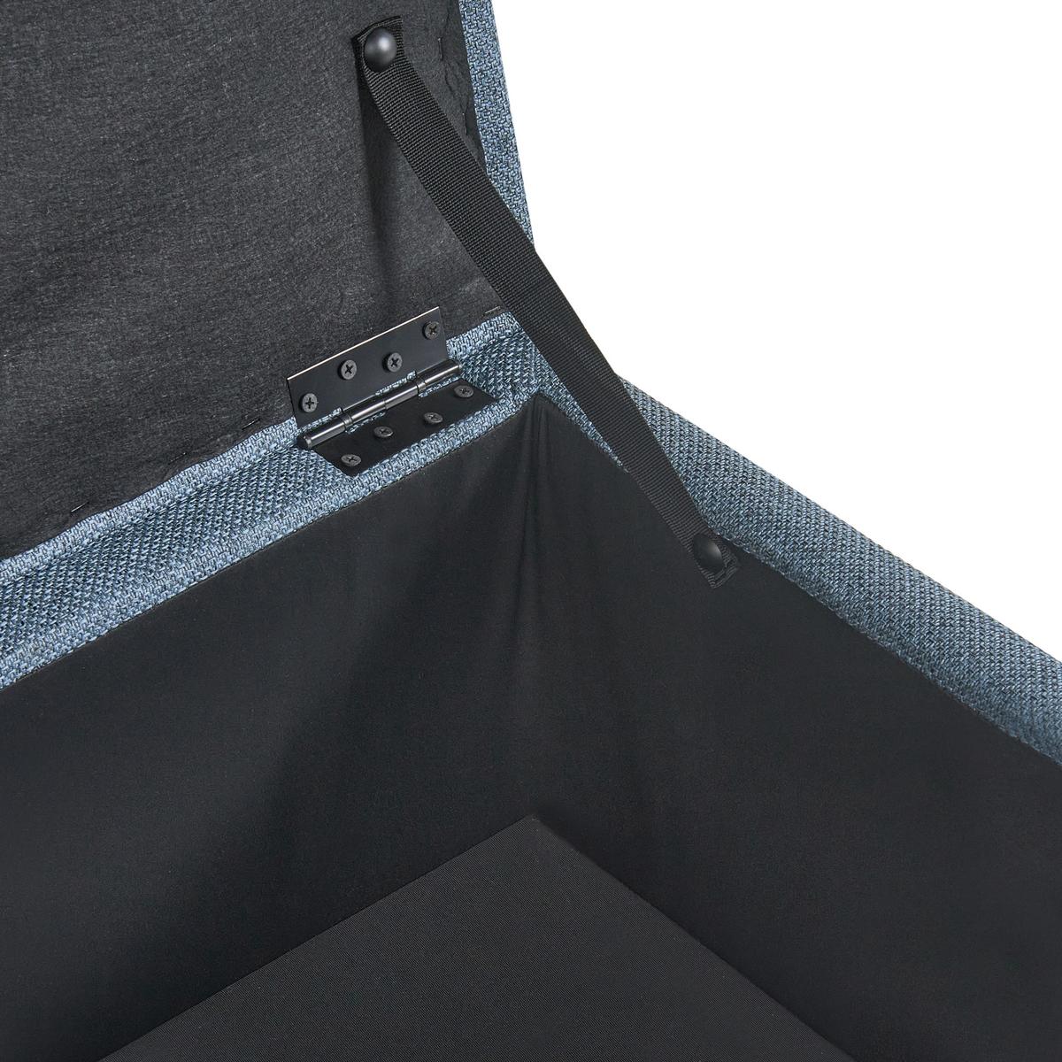POUF mit Stauraum Stoff Blau Ferndale - Blau, Textil (60/46/60cm) - Beliani