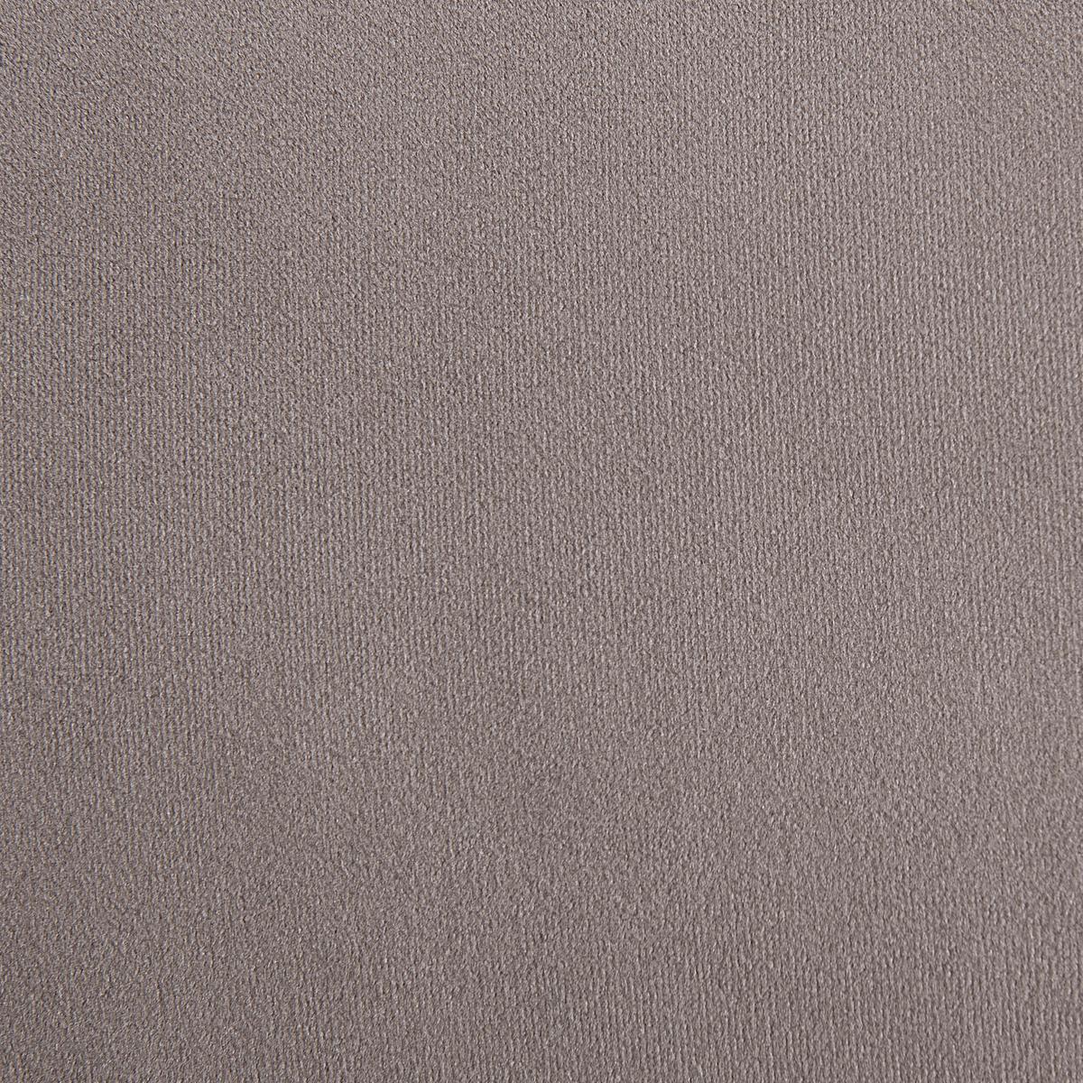 CHAISELONGUE Samtstoff taupe linksseitig Biarritz - Grau, Textil (116/77/56cm) - Beliani