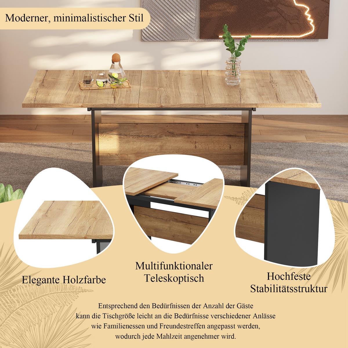 TISCHGRUPPE 7-teilig Ausziehtisch 140–180 cm Eiche-Schwarz & 6x 360° Drehstühle - Schwarz/Eiche San Remo, Holzwerkstoff/Textil (180/75/80cm) - Urban Meuble