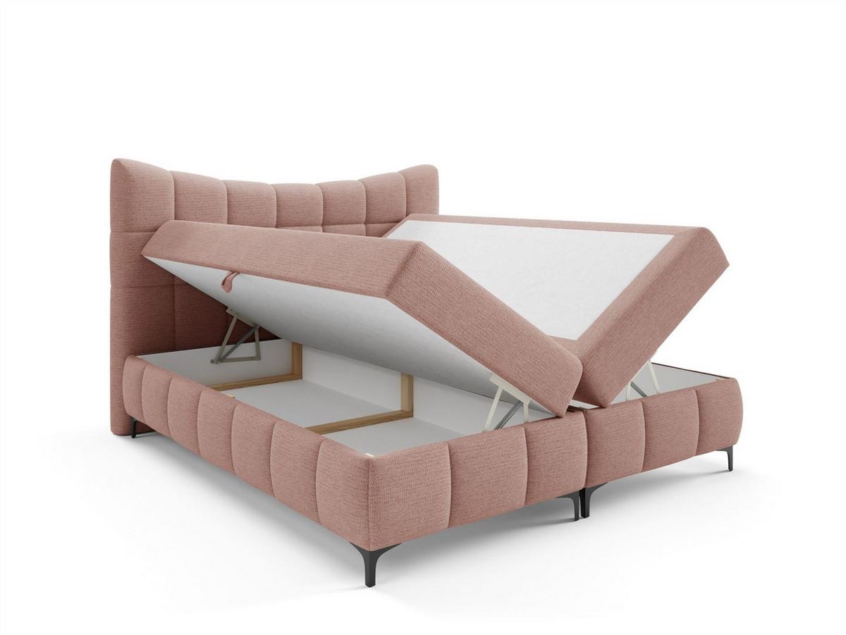 BOXBETT Charles Premi.. In Aragon - Rosa, Holzwerkstoff/Textil (200/200cm) - Fun Möbel