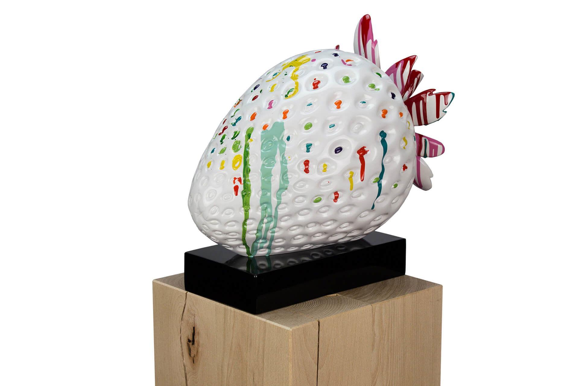SKULPTUR Bunt 44/39 cm - Multicolor/Weiß, Stein (6.5/39/28cm) - KUNSTLOFT