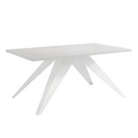 AUSZIEHTISCH XANDRO 140/80/76 cm mit Metallgestell, Weiß - Weiß, Holzwerkstoff/Metall (80/140/76cm) - Idohome