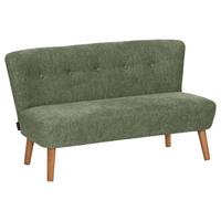 KINDERSOFA 2-Sitzer Katya Flachgewebe grün - Grün, Kunststoff (97/54/50cm) - 58aufmkessel