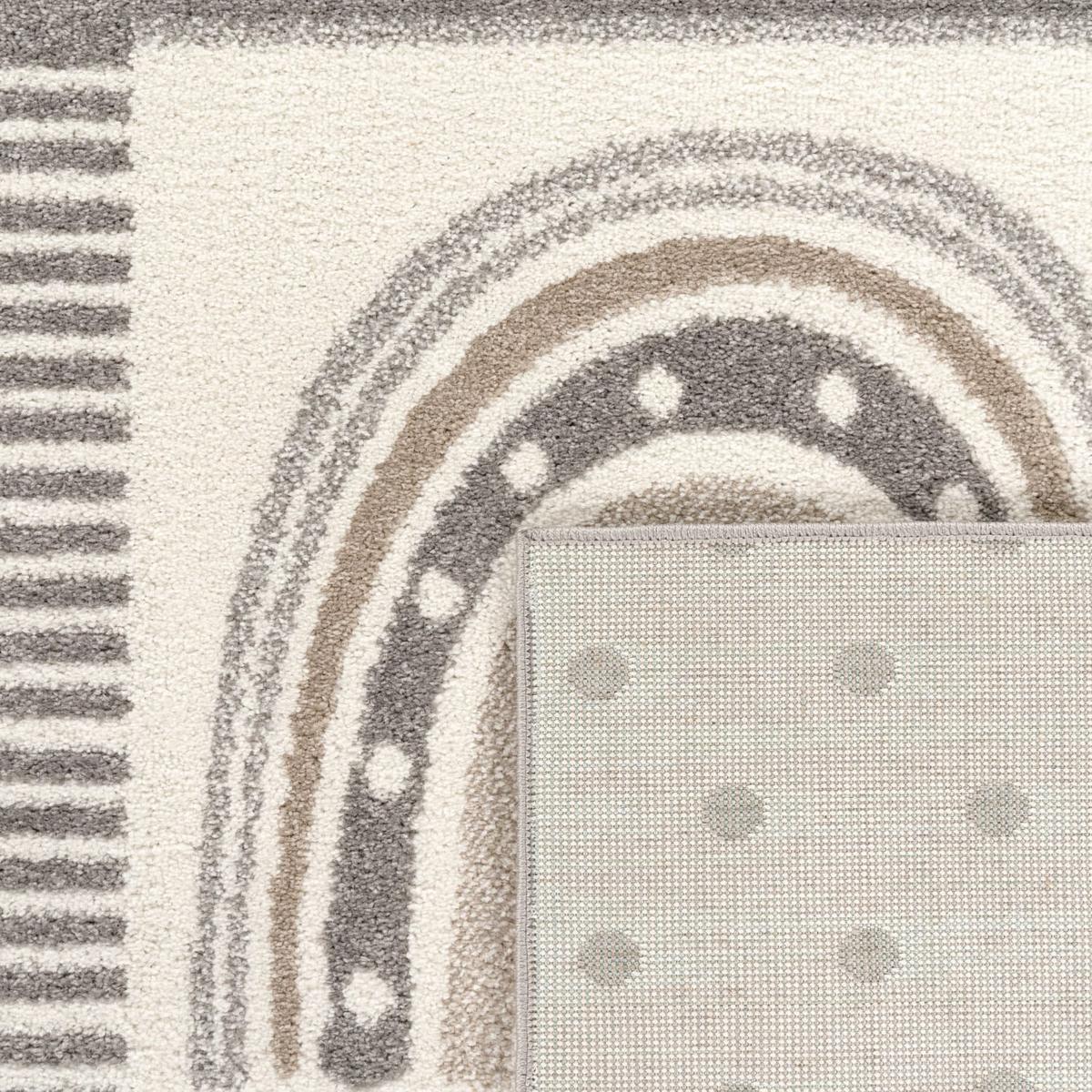 KINDERTEPPICH, mit Prinzessinnen-Patchwork, Grau, 80 x 150 cm - Grau, Textil (80/150cm) - KADIMA DESIGN