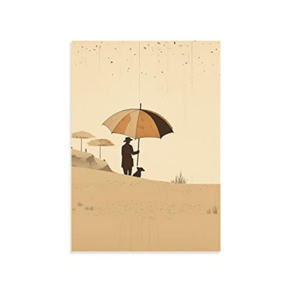 POSTER Alessandro Gottardo – Menschen Am Strand A4 Rahmenlos - Klar, Papier (29.7/5/21cm) - Nacnic