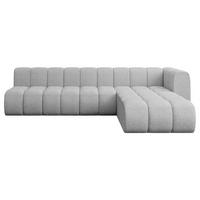 ECKSOFA modulares Sofa Darnel-L2 - 296x177x70 cm Hellgrau - Hellgrau, Holzwerkstoff/Textil (296/177cm) - ALTDECOR