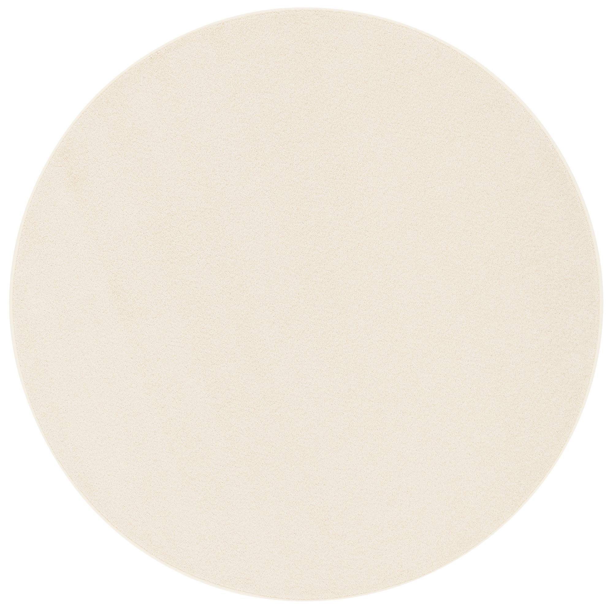 HOCHFLOR VELOURS TEPPICH LUNA RUND - Creme, Textil (200/200cm) - Snapstyle