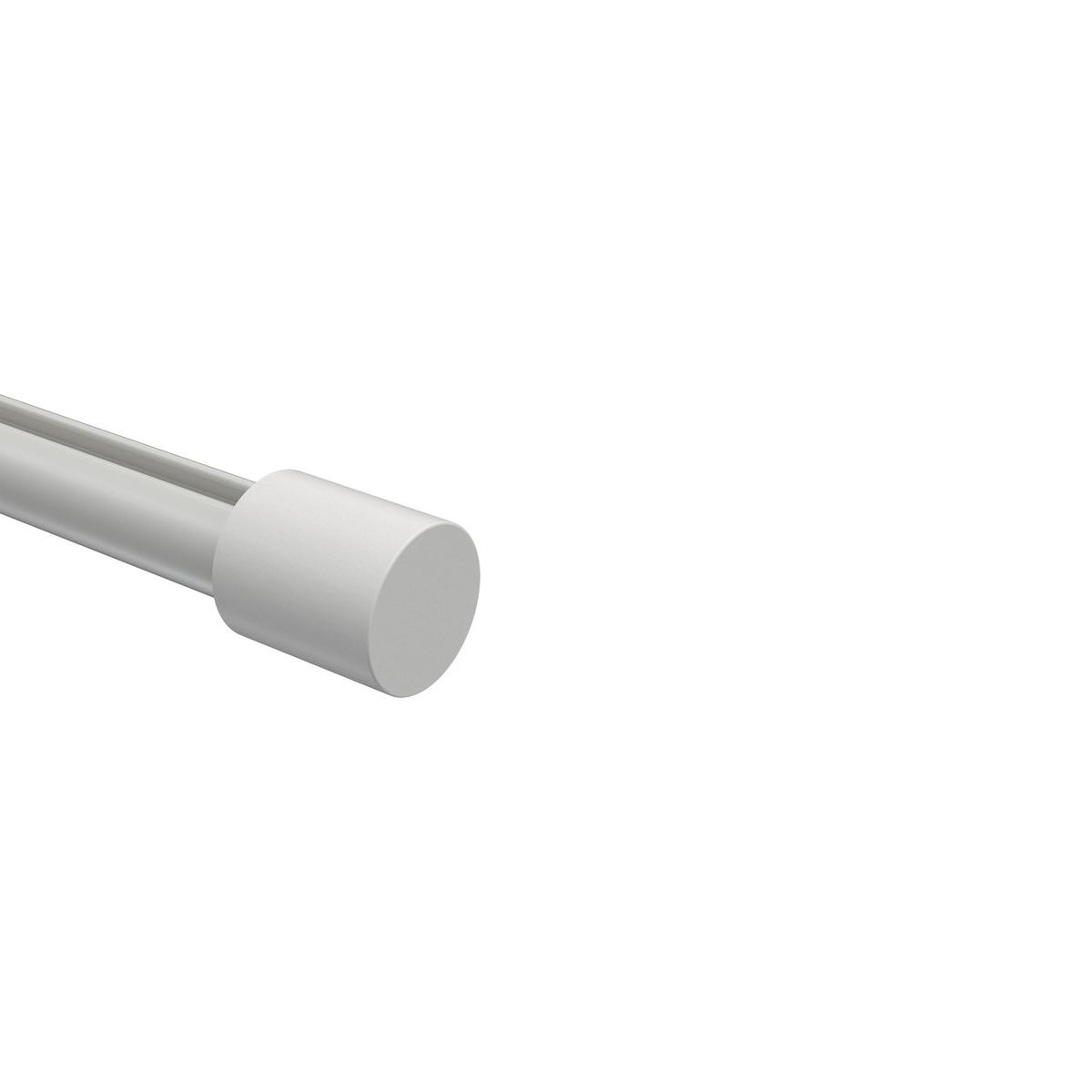 ENDSTÜCKE FÜR GARDINENSTANGEN 20 mm Ø, Feta Weiß, Packung 2 Stück - Weiß, Holz (3.1/2.7/2.7cm) - INTERDECO