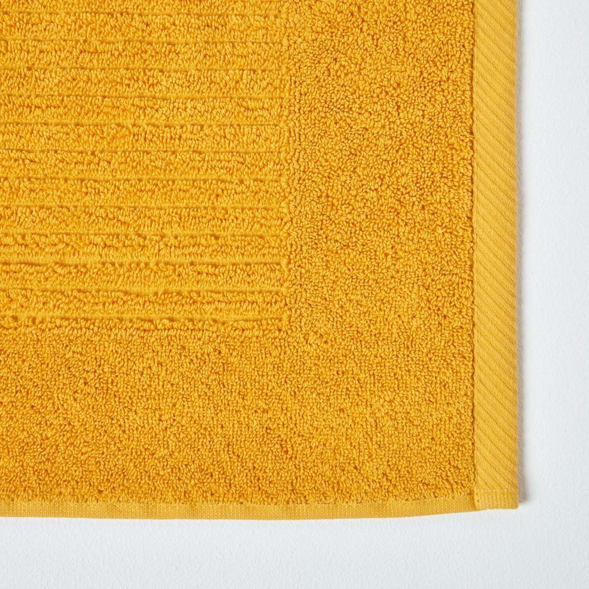BADEMATTE Imperial 50/80 cm, Baumwolle - Gelb, Textil (50/80cm) - Homescapes