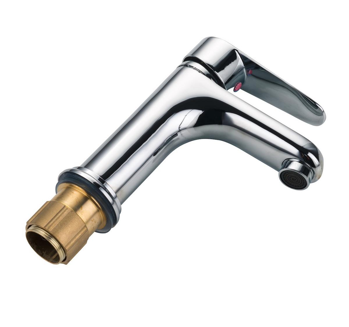 WASCHTISCHARMATUR Nagano Chrom - Chromfarben, Metall (5/20/5cm) - Badplaats