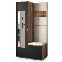 GARDEROBENSCHRANK VIRA 95/181/51 cm Modern Eichefarben - Eichefarben/Beige, Holzwerkstoff (95/181/51cm) - MASSENO