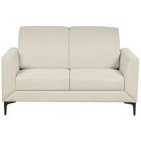 2-SITZER-SOFA beige Fenes - Beige/Schwarz, Textil (142/90/75cm) - Beliani