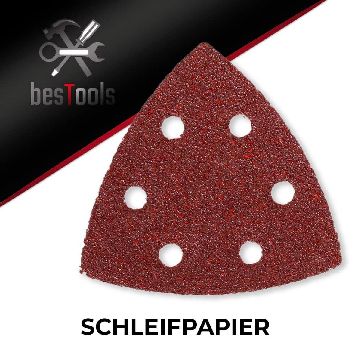 SCHLEIFPAPIER triangular 126 Stück - Rostfarben, Kunststoff (9/9/12cm) - bestTools