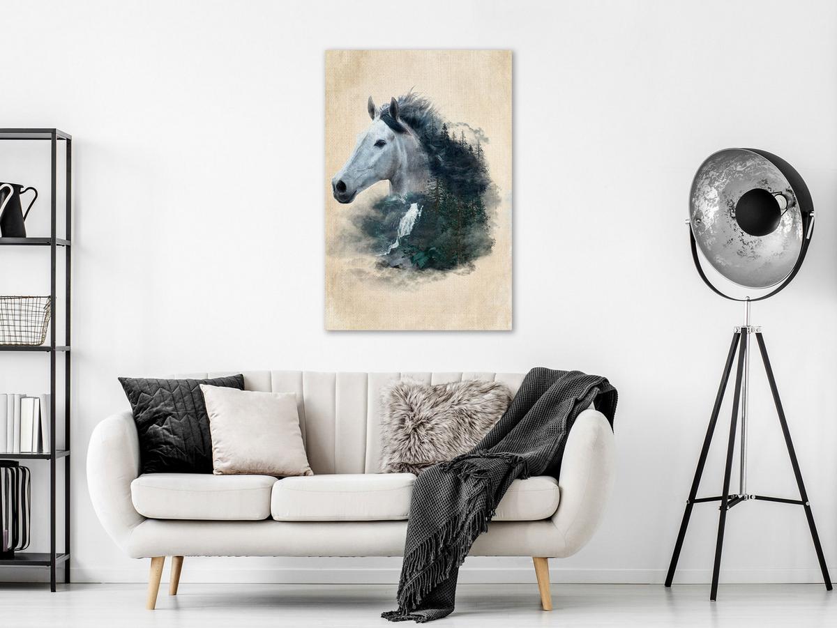 KUNSTDRUCK Braun 40/60 cm - Braun/Grau, Textil (40/60cm) - KUNSTLOFT