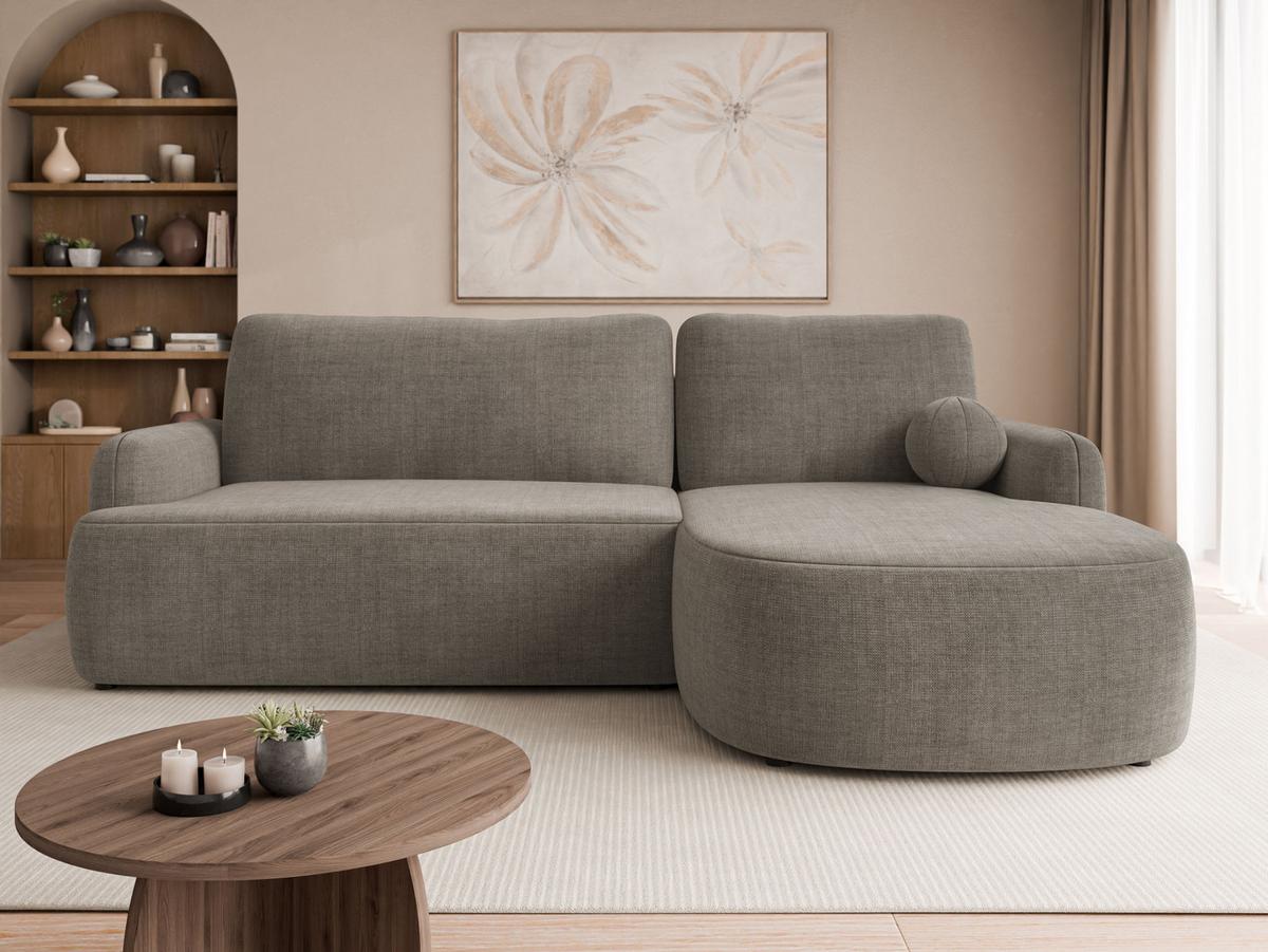 ECKSOFA Loridu Premium, Seite: Rechts - Schwarz/Braun, Holz/Kunststoff (174/250cm) - MIRJAN24