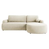 ECKSOFA Loridu, Seite: Rechts - Schwarz/Mokka, Holz/Kunststoff (250/174cm) - MIRJAN24
