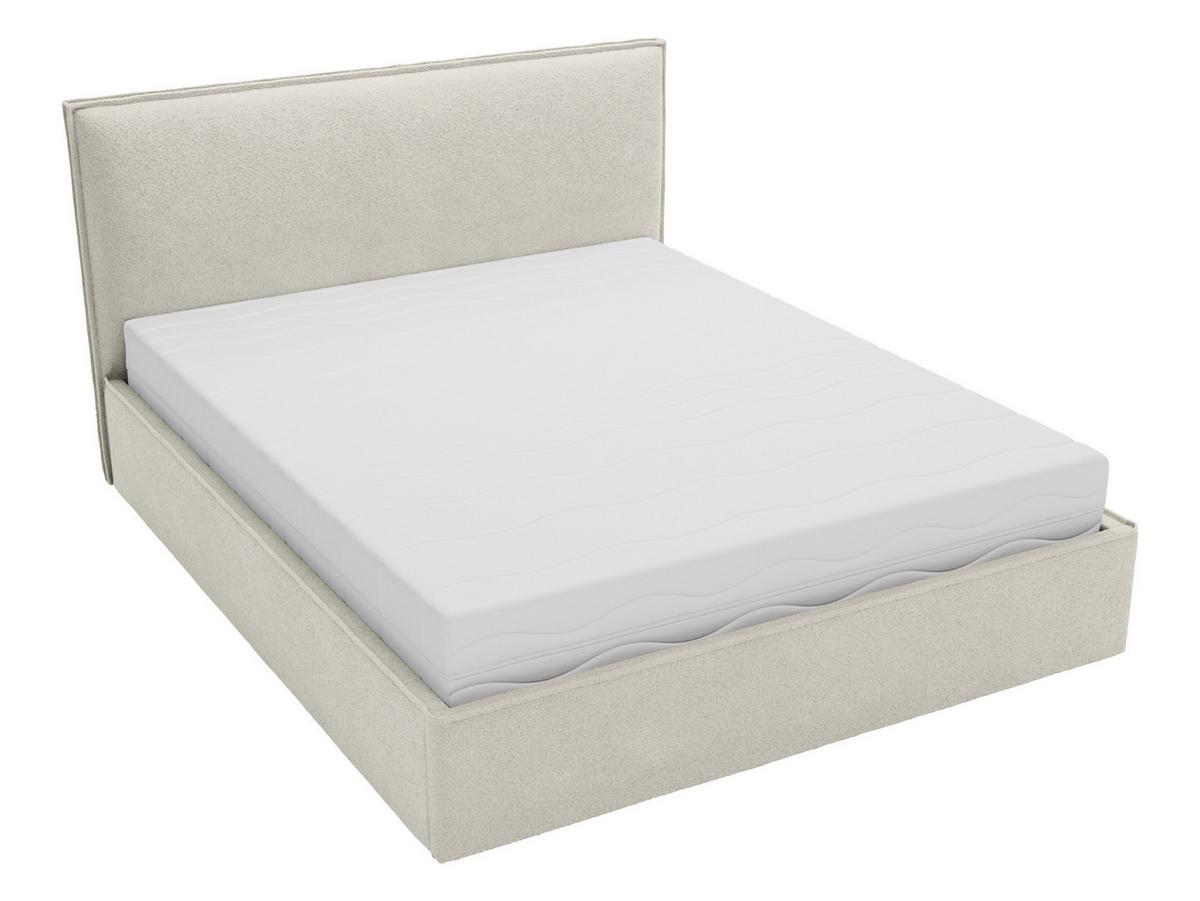 POLSTERBETT Bianco - Creme/Schwarz, Holzwerkstoff/Kunststoff (180/200cm) - MIRJAN24